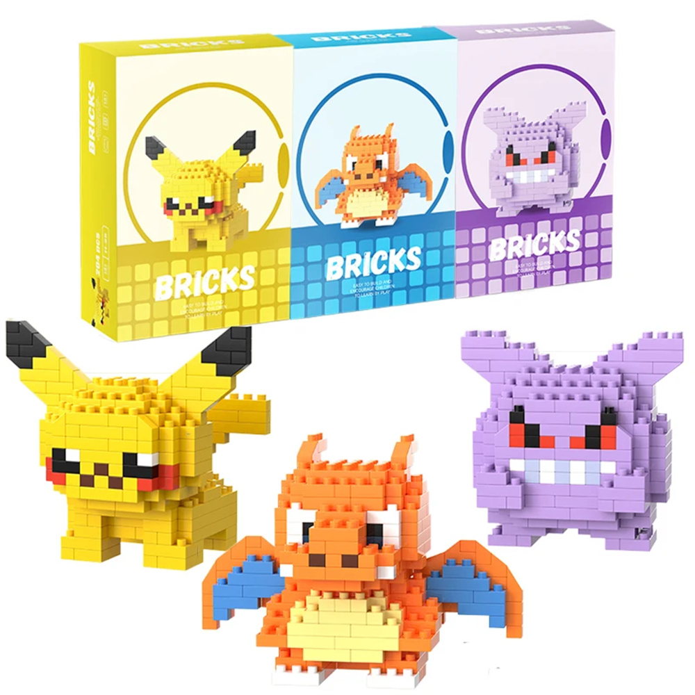 Model Kit Chemistry - Pokemon Micro Building Blocks Pikachu Dragonite