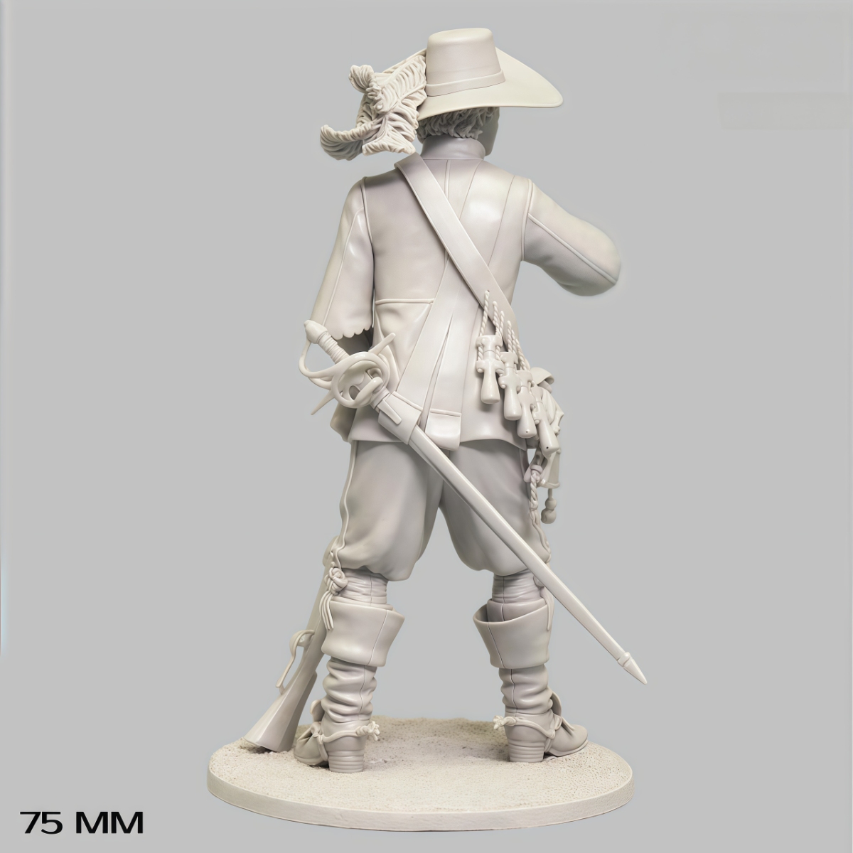Model Kit Dragon - 75mm resin unpainted model kit, military