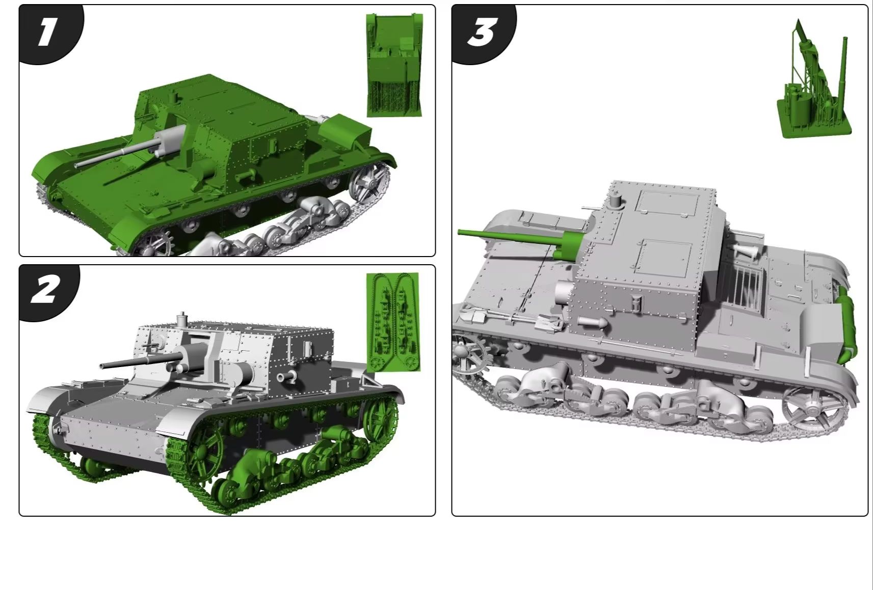Model Kit Destroyer - Soviet AT-1 Tank Destroyer MRY-SFW SS616
