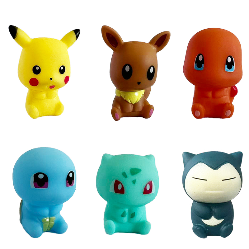 6Pcs Pokemon Bath Toys Pikachu - Model Kit Eevee 评论和价格