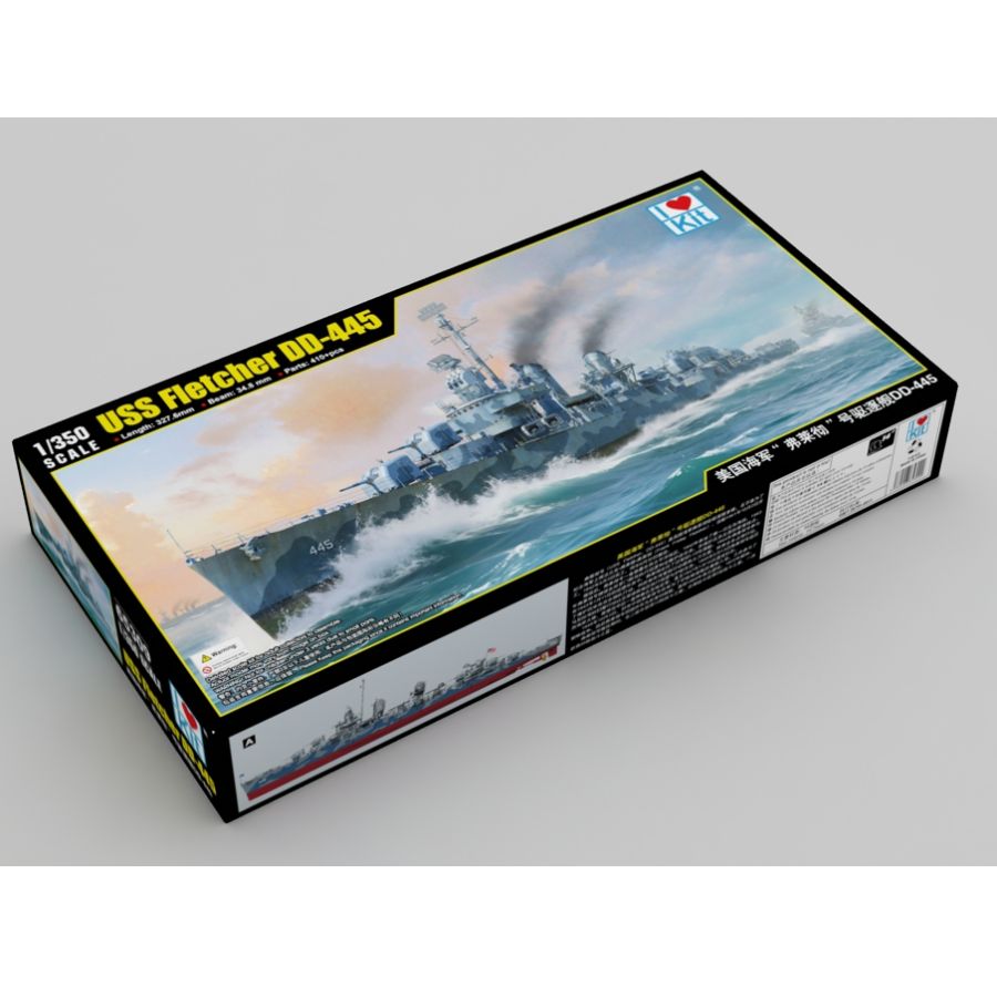 Fletcher DD-445 USS Destroyer  - Model Kit Destroyer 评论和价格
