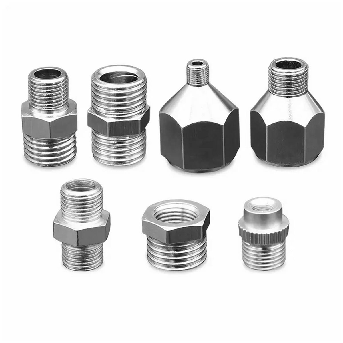 NEW 7pcs Airbrush Adaptor,Airb - Airbrush Compressor Kit 评论和价格