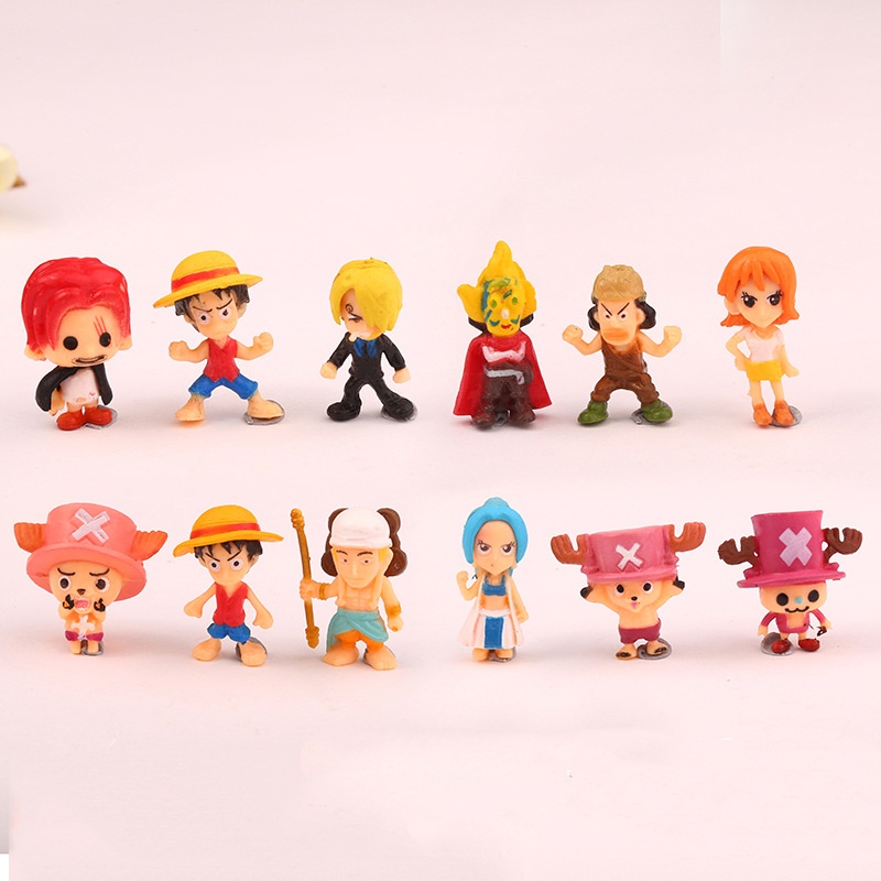 6-12Pcs/Set One Piece Monkey D - Model Kit Chopper 评论和价格