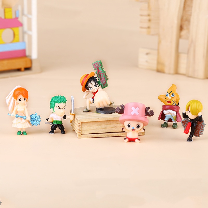 6-12Pcs/Set One Piece Monkey D - Model Kit Chopper 评论和价格