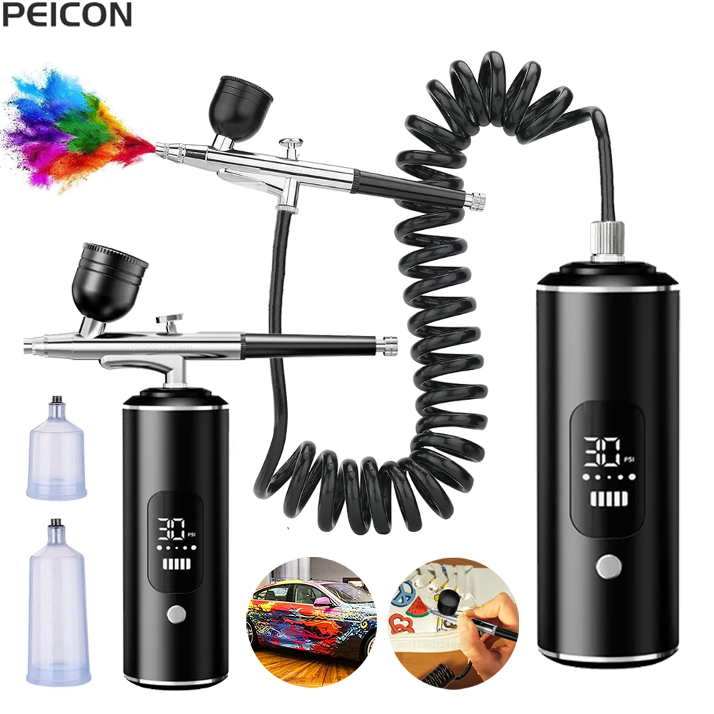 Airbrush with Compressor Porta - Airbrush Compressor Kit 评论和价格