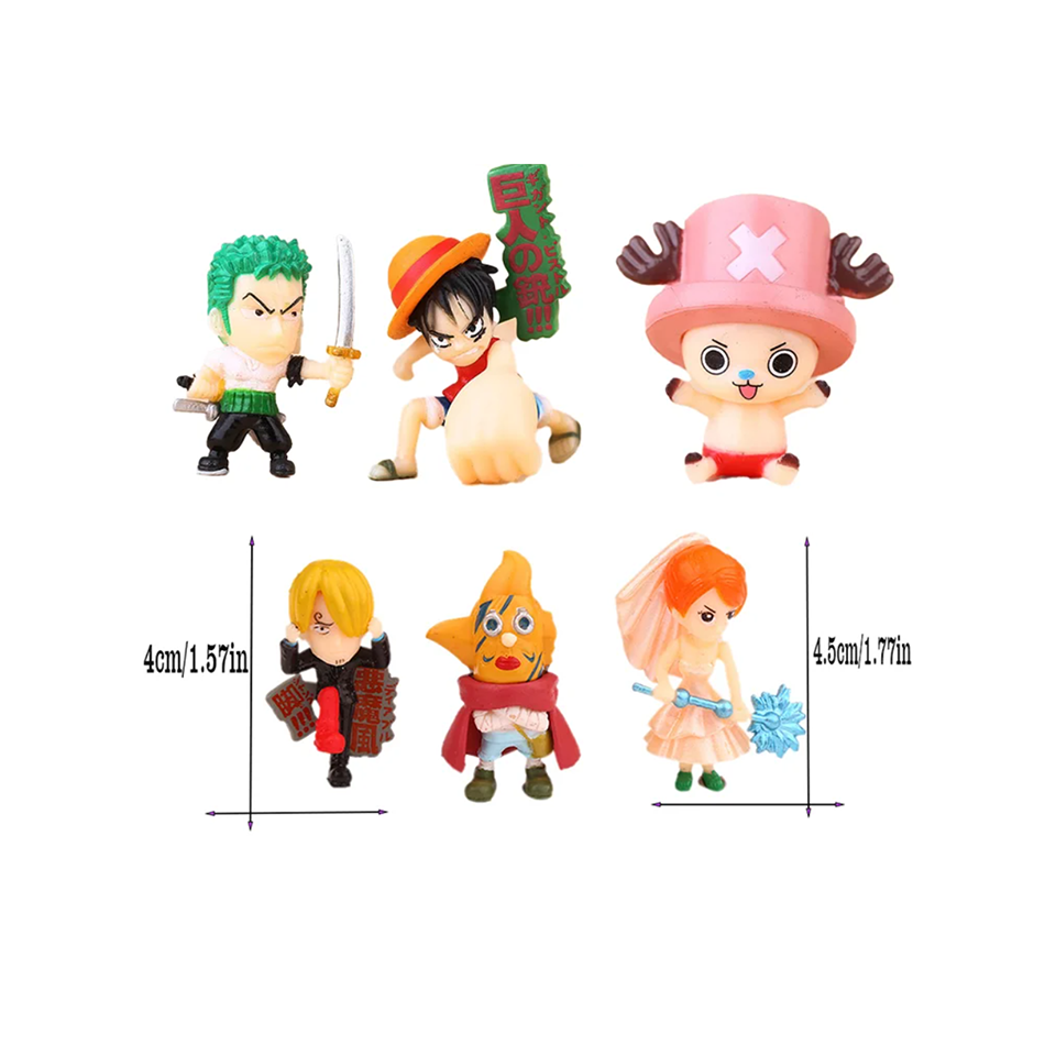 6Pcs/Set One Piece Monkey D. L - Model Kit Chopper 评论和价格