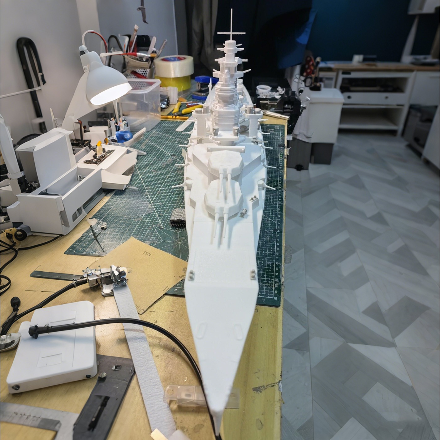 1/200 RC Ships 107cm Kongo WWI - Model Kit Ship 评论和价格