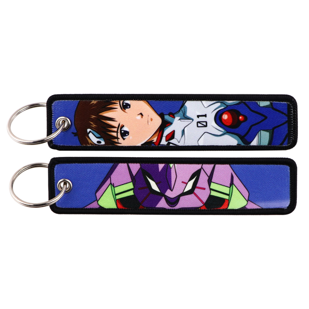 Anime EVA Embroidery Key Fobs  - Model Kit Eva 评论和价格