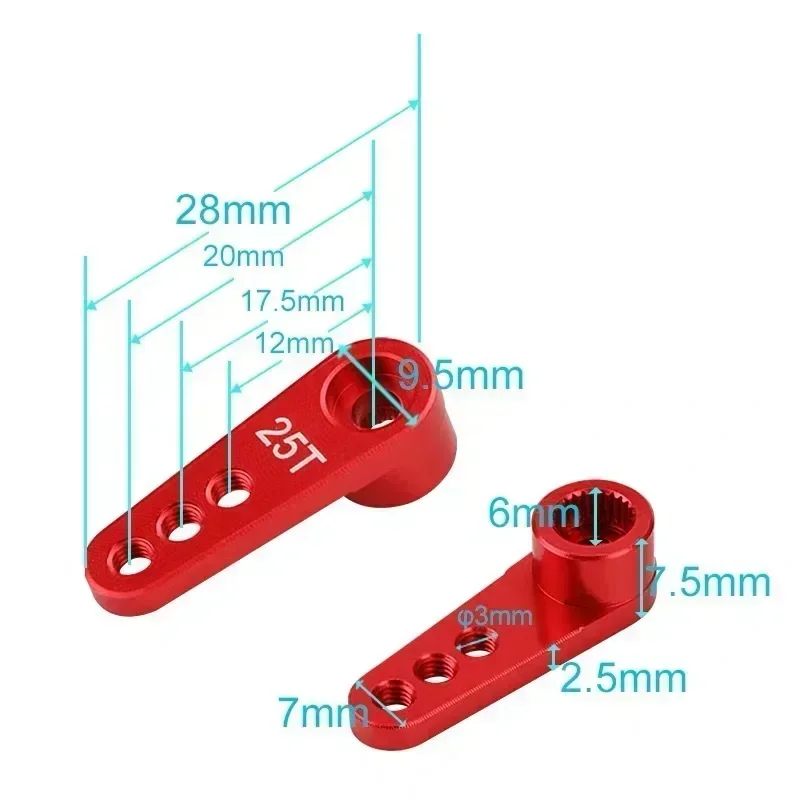 NEEBRC 25T Metal Servo Arm 3 H - Model Kit Ship 评论和价格