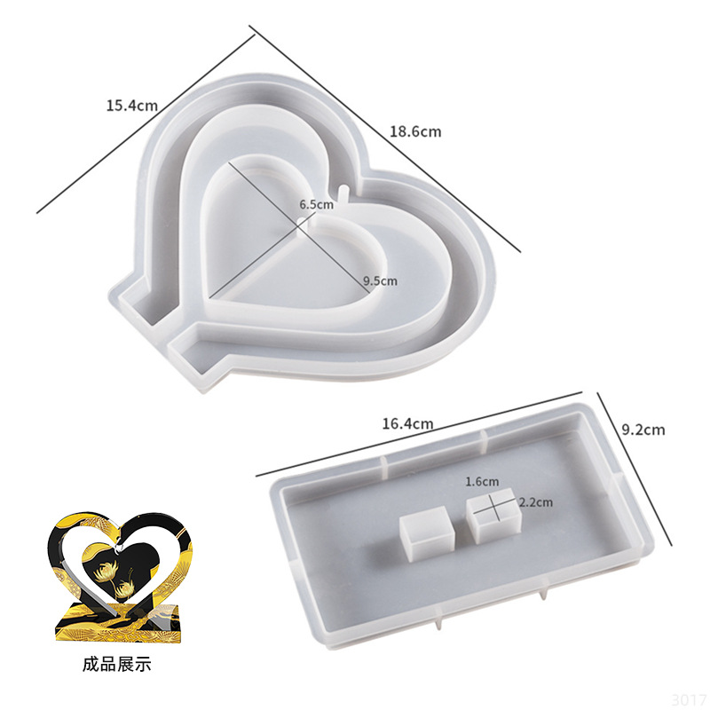 New Arrival Silicone Heart Mol - Model Kit Quick 评论和价格