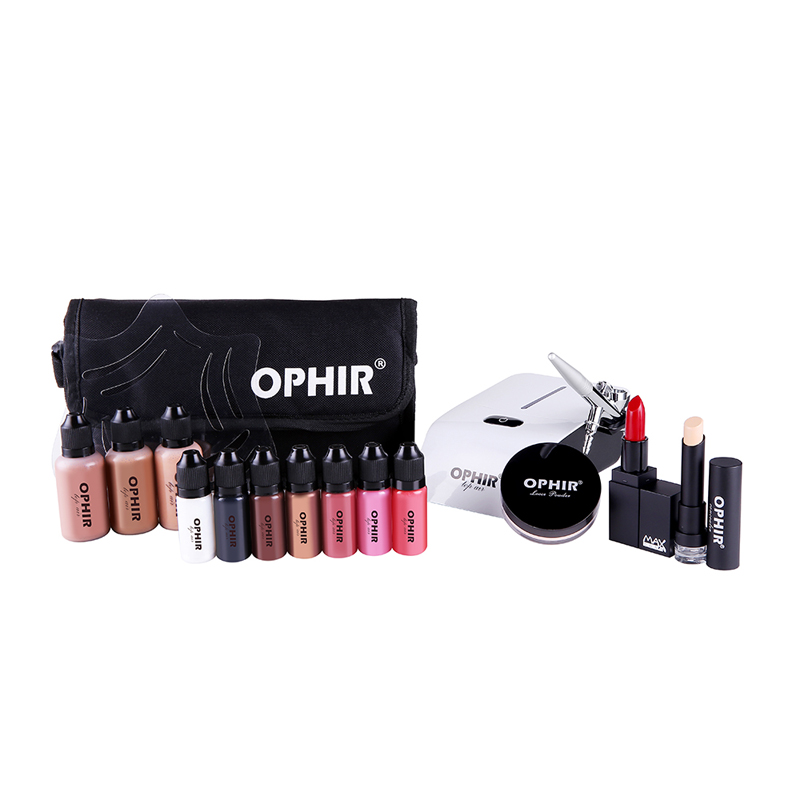 OPHIR Pro Makeup Set 0.3mm Air - Airbrush Compressor Kit 评论和价格
