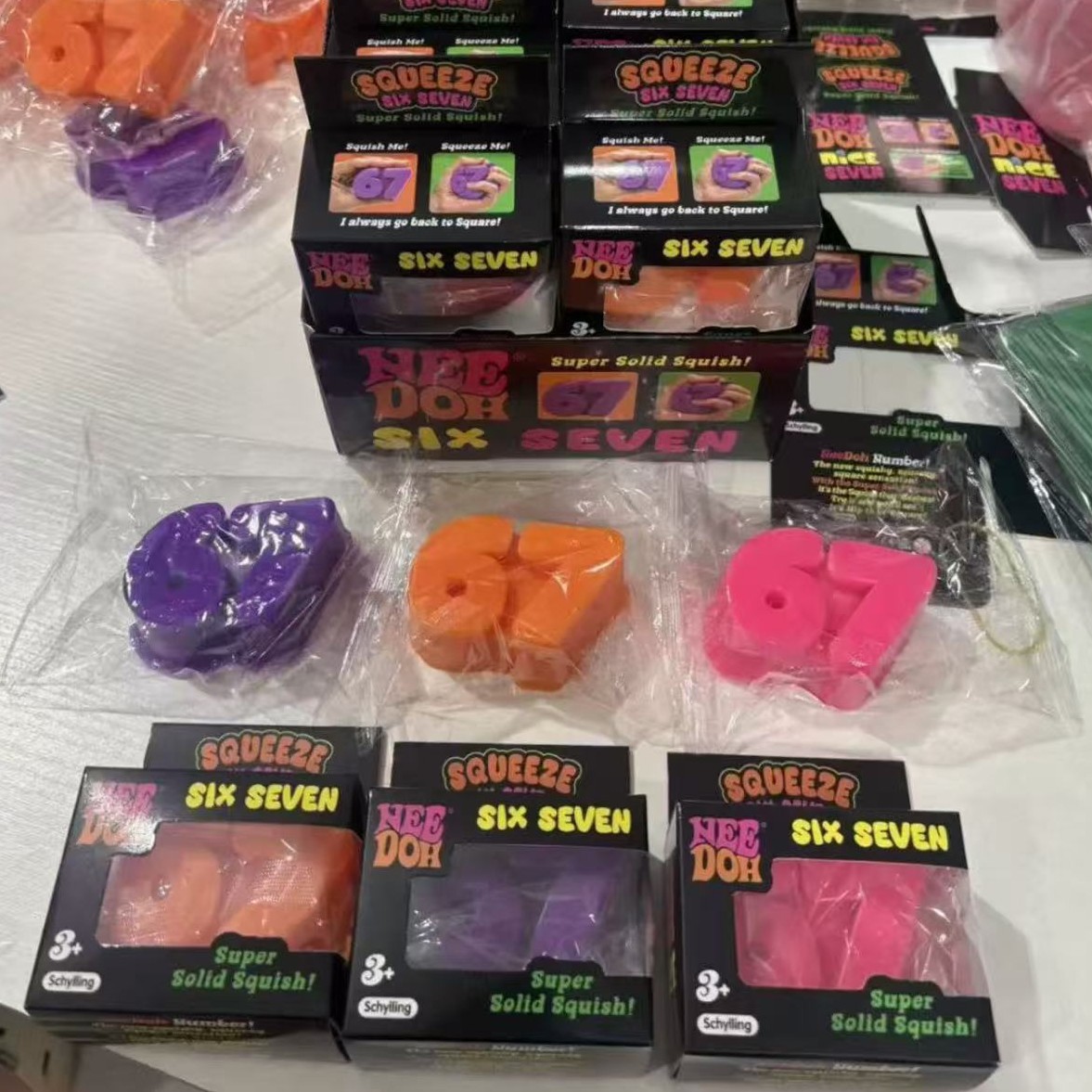 Six Seven Number TPR Squishy T - Model Kit Eva 评论和价格