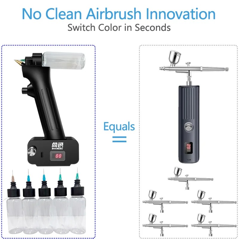 No-Clean Airbrush Kit-30PSI  R - Model Kit Quick 评论和价格