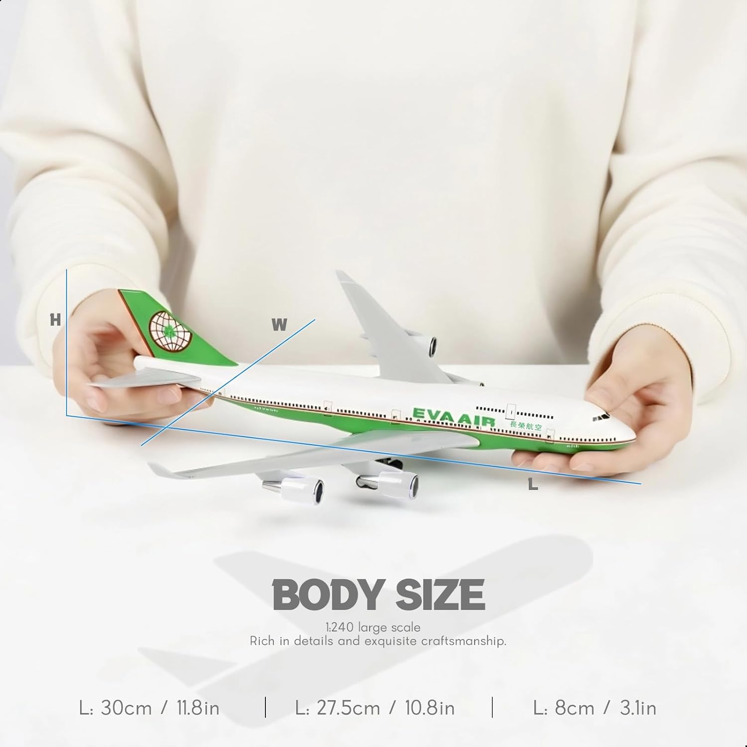 30cm EVA Air 747 Airplane Mode - Model Kit Eva 评论和价格