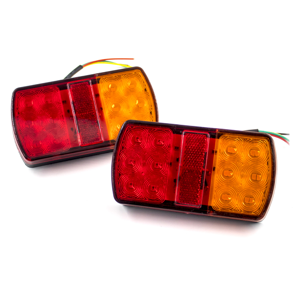 2Pcs Car Waterproof 12 LED Tai - Model Kit Ship 评论和价格