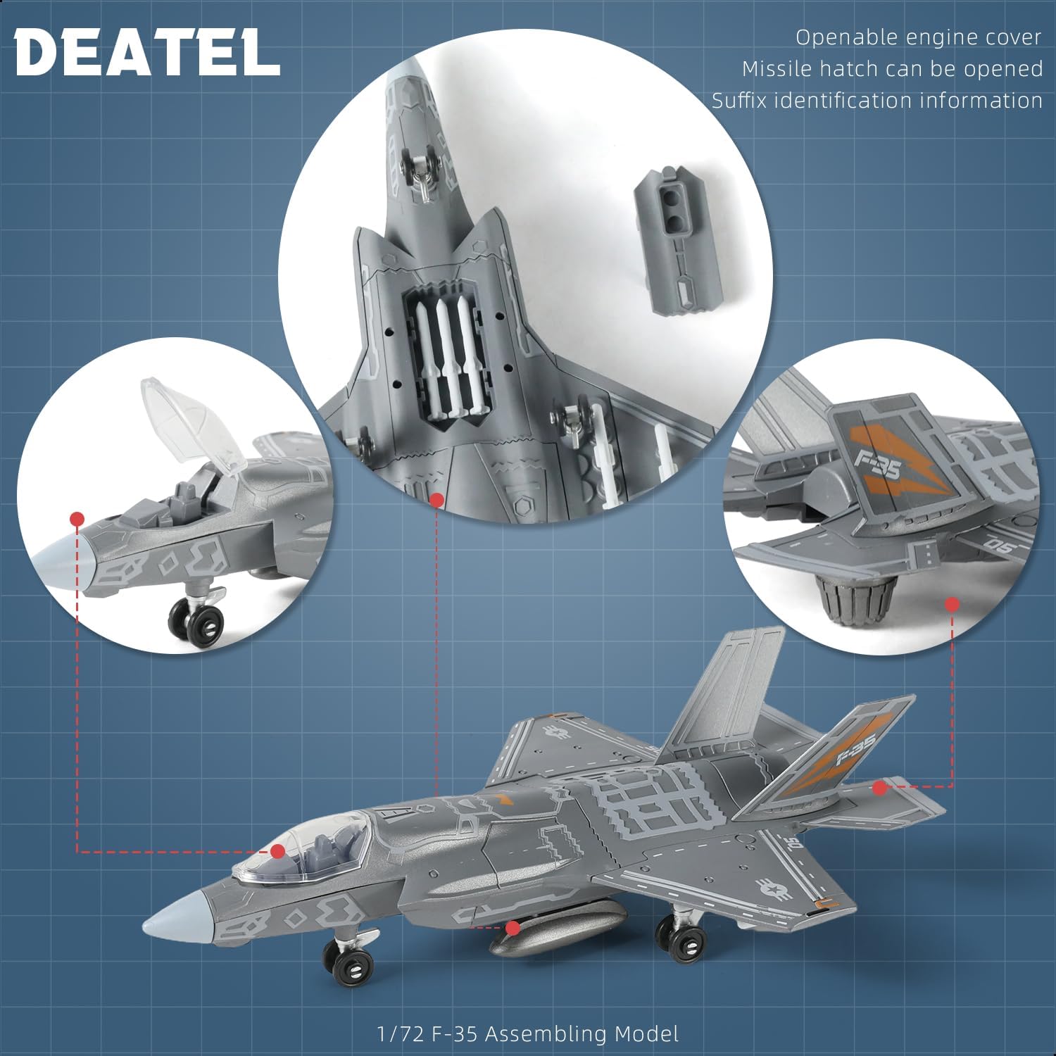 1:72 Scale F-35 Fighter Jet Qu - Model Kit Quick 评论和价格