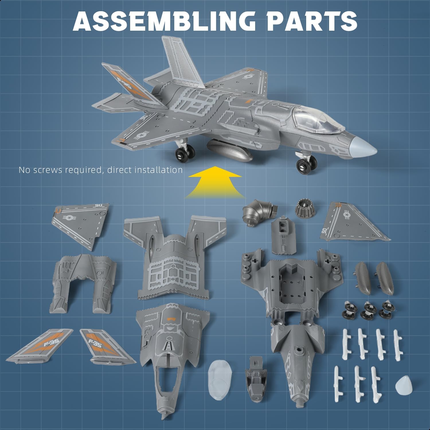 1:72 Scale F-35 Fighter Jet Qu - Model Kit Quick 评论和价格