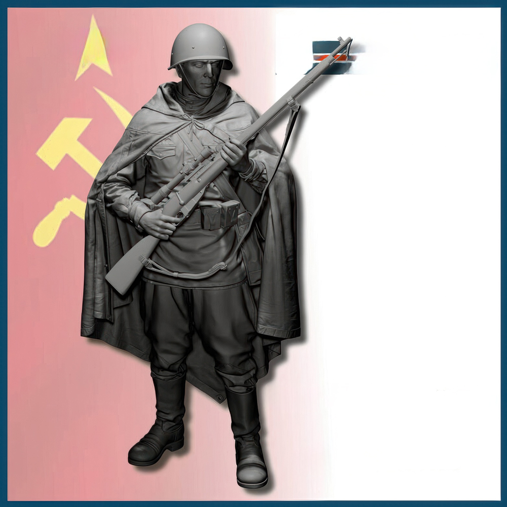 1/35 Soviet sniper, 3 heads, R - Model Kit Figures 评论和价格