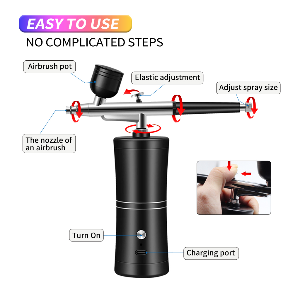 Portable Rechargeable Wireless - Airbrush Compressor Kit 评论和价格