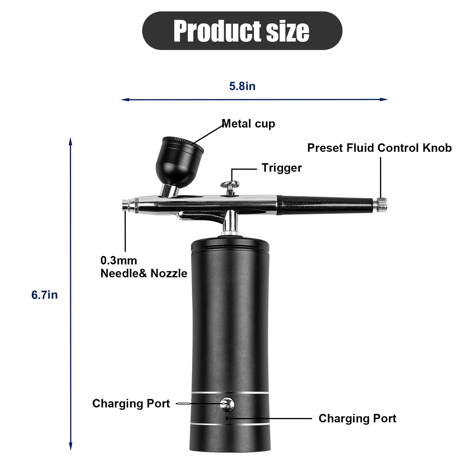 Airbrush Kit Rechargeable Cord - Airbrush Compressor Kit 评论和价格