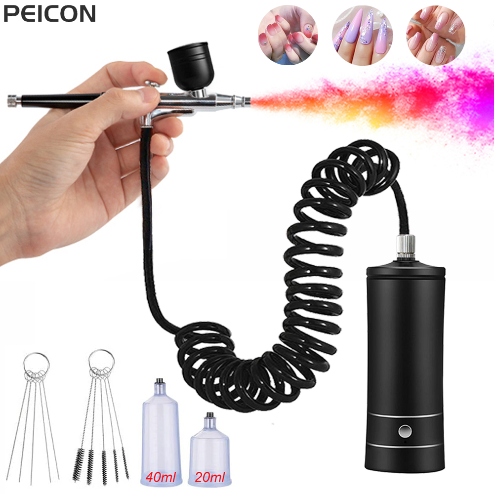 Airbrush Nail with Compressor  - Airbrush Compressor Kit 评论和价格